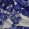 1 Yard 3D Beaded Floral Lace Fabric, Embroidered Mesh with Rhinestones & Scalloped Edges